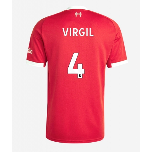Billige Fotballdrakt Liverpool Virgil van Dijk #4 Replika Hjemmedrakt 2025-26 Kortermet Billige Fotballdrakt Liverpool Virgil van Dijk #4 Replika Hjemmedrakt 2025-26 Kortermet